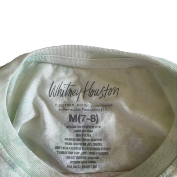 Whitney Houston Cropped Band T Shirt - Picture 4 of 5